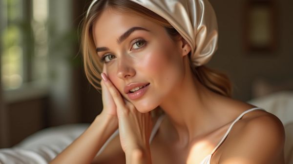 Optez pour un bonnet en satin pour protéger vos cheveux