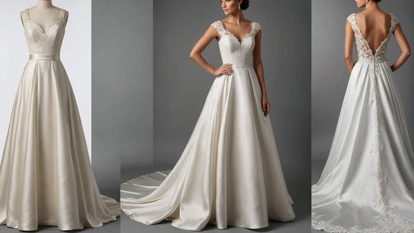 Tissus pour robes de mariée : satin, crêpe et dentelle élégante